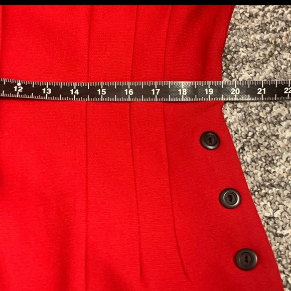 Red Blazer with black buttons - Picture 6 of 8